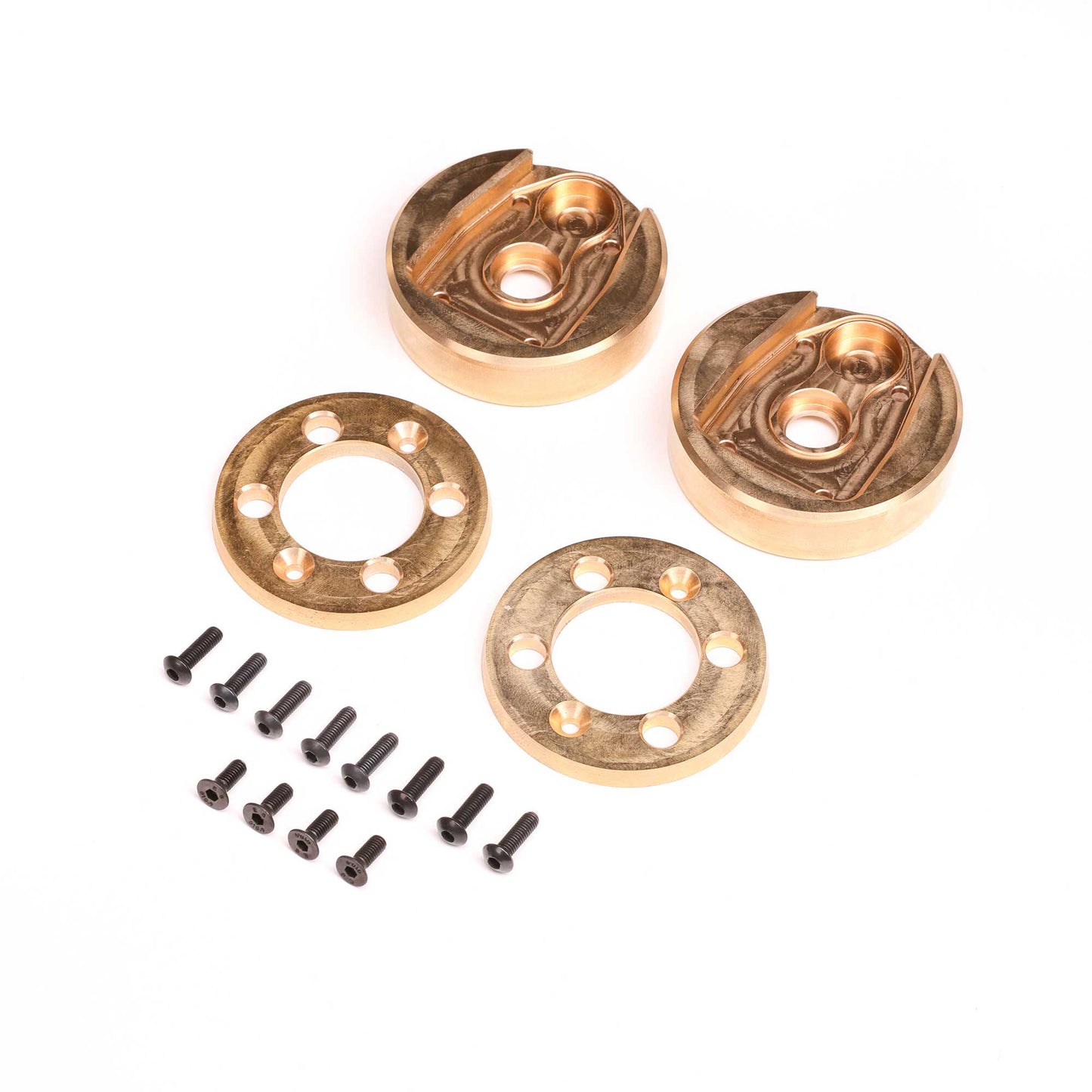 Axial AXI-2201 AF16P: AXP8 Brass Portal Cover and Weights