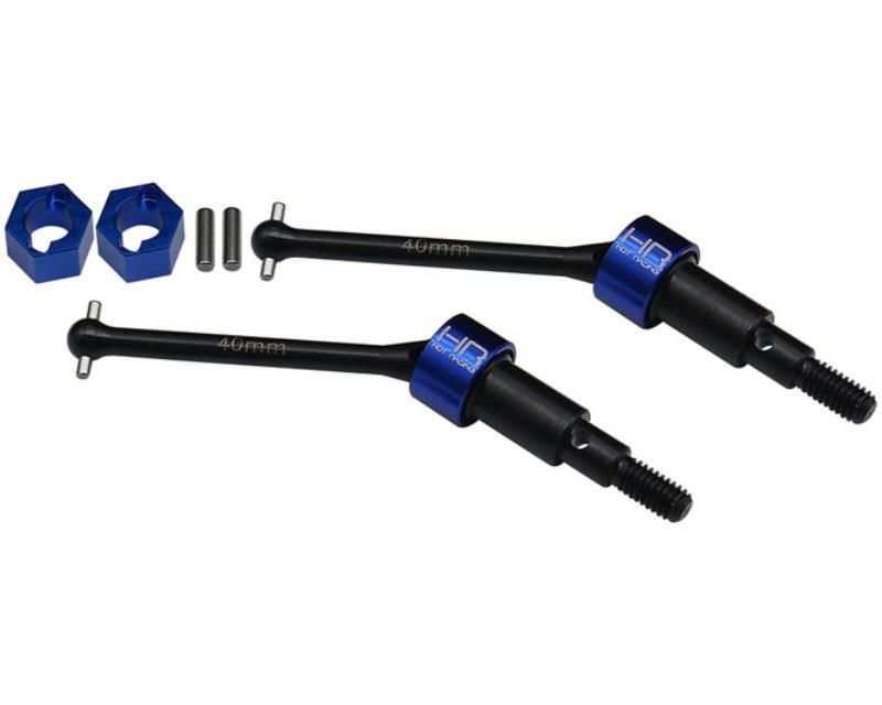 Hot Racing GRM288NCR ARRMA GROM & Losi NASCAR Vehicles Rear Steel CVD Axle Set