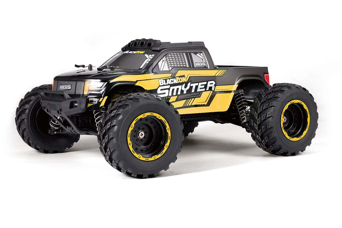 BlackZon 540225 1:12 Yellow Smyter MT 4WD Electric Monster Truck Ready-To-Run