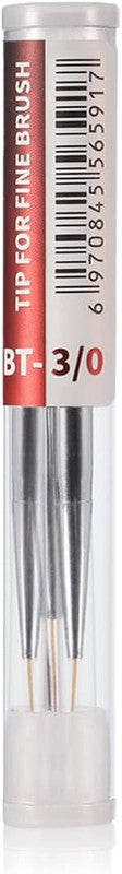 Dspiae FBT-3/0 Fine Brush Tips 3/0 (Pack of 3)