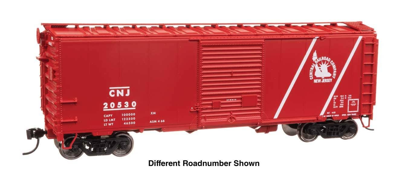 Walthers 910-45207 HO CNJ 40' ACF Welded Boxcar w/ 8' Youngstown Door RTR #20918