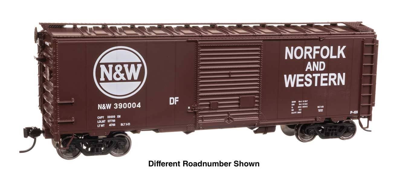 Walthers 910-45217 HO N&W 40' ACF Welded Boxcar with 8' Youngstown Door #390007