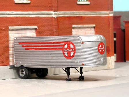 Sylvan Scale Models T-028-2 HO Santa Fe 26' Stainless Steel Trailer Resin Kit