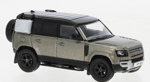 Brekina Automodelle PCX870390 HO Assembled Gray, Black Land Rover Defender 110