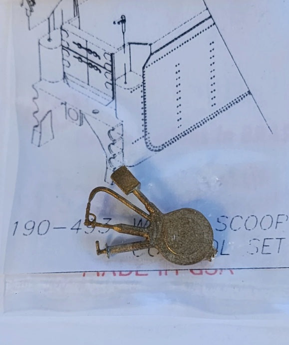 Cal Scale 190-493 HO Scale PRR Tender Water Scoop Controls