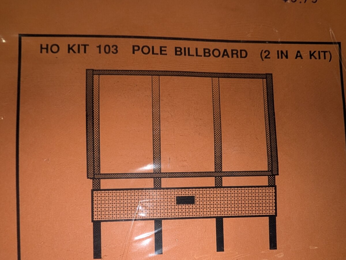 Acme 103 A&I Assoc. HO Pole Billboard (2 In A Kit)