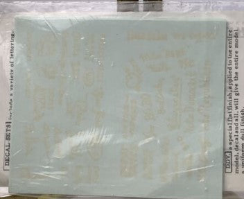 Walthers 934-701070 HO Scale Accessories White Lettering Decal Set