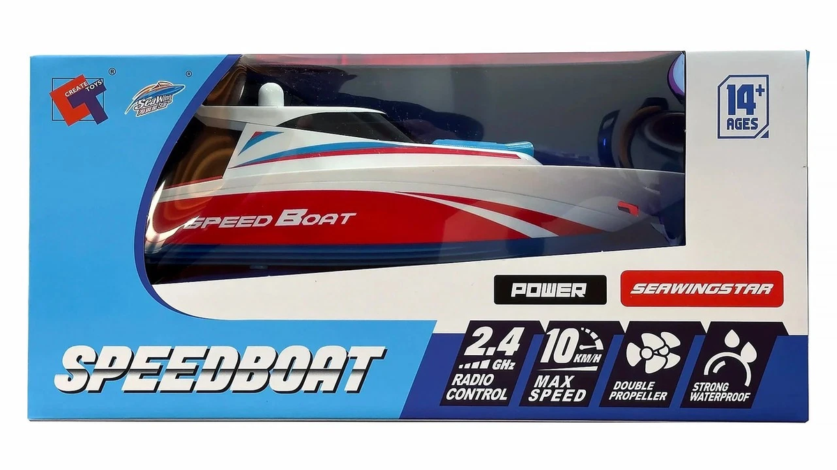 Imex MIC1436R RC Red/White Speedboat