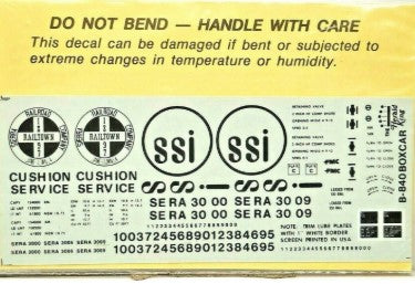 Herald King B-840 HO Orange 50' Boxcar Alum Roof Black Lettering & Herald Decals