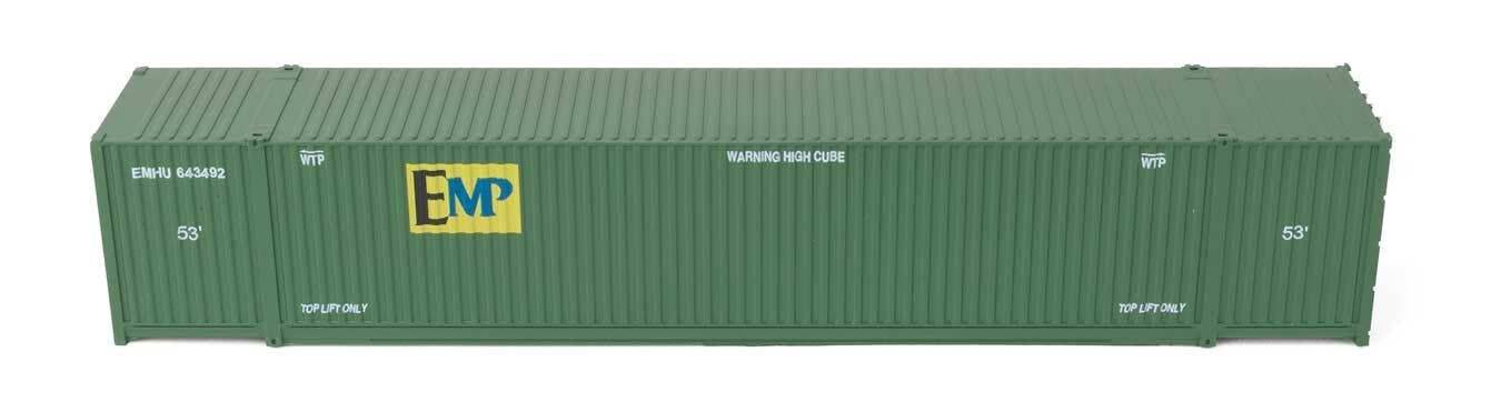 Walthers 949-18502 HO EMP 53' Singamas Corrugated Side Container (Pack of 3)