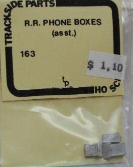 Trackside Parts 163 HO Scale R.R. Phone Boxes Assorted