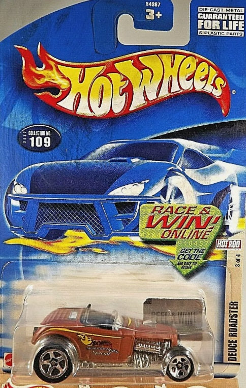 Hot Wheels 54367 1:64 Deuce Roadster Hot Rod Die Cast Metal Collector No. 109