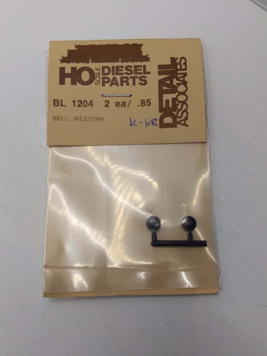 Detail Associates 1204 HO Scale Bell Western (Pack of 2)
