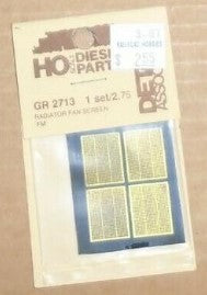 Detail Associates GR2713 HO Radiator Fan Screen