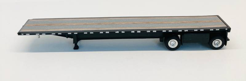 Herpa 415479 1:87 Logistics Replicas Black 48' Spread Axle Highboy