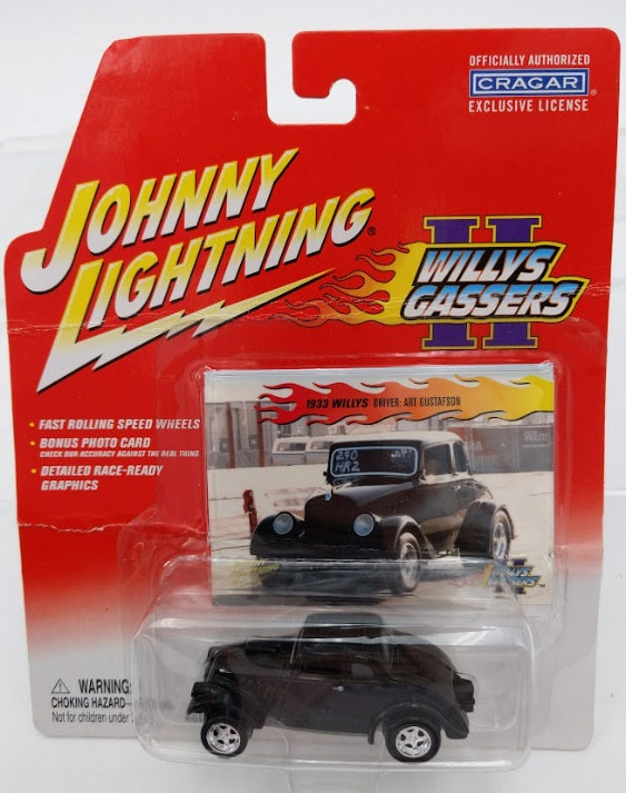 Playing Mantis 365-01 1/64 Johnny Lightn Black 1933 Willys Gassers DieCast Metal