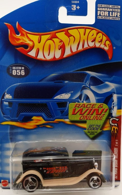 Hot Wheels 54334 1:64 Van '32 Ford Sedan Delivery 2 of 4 Collector No. 056