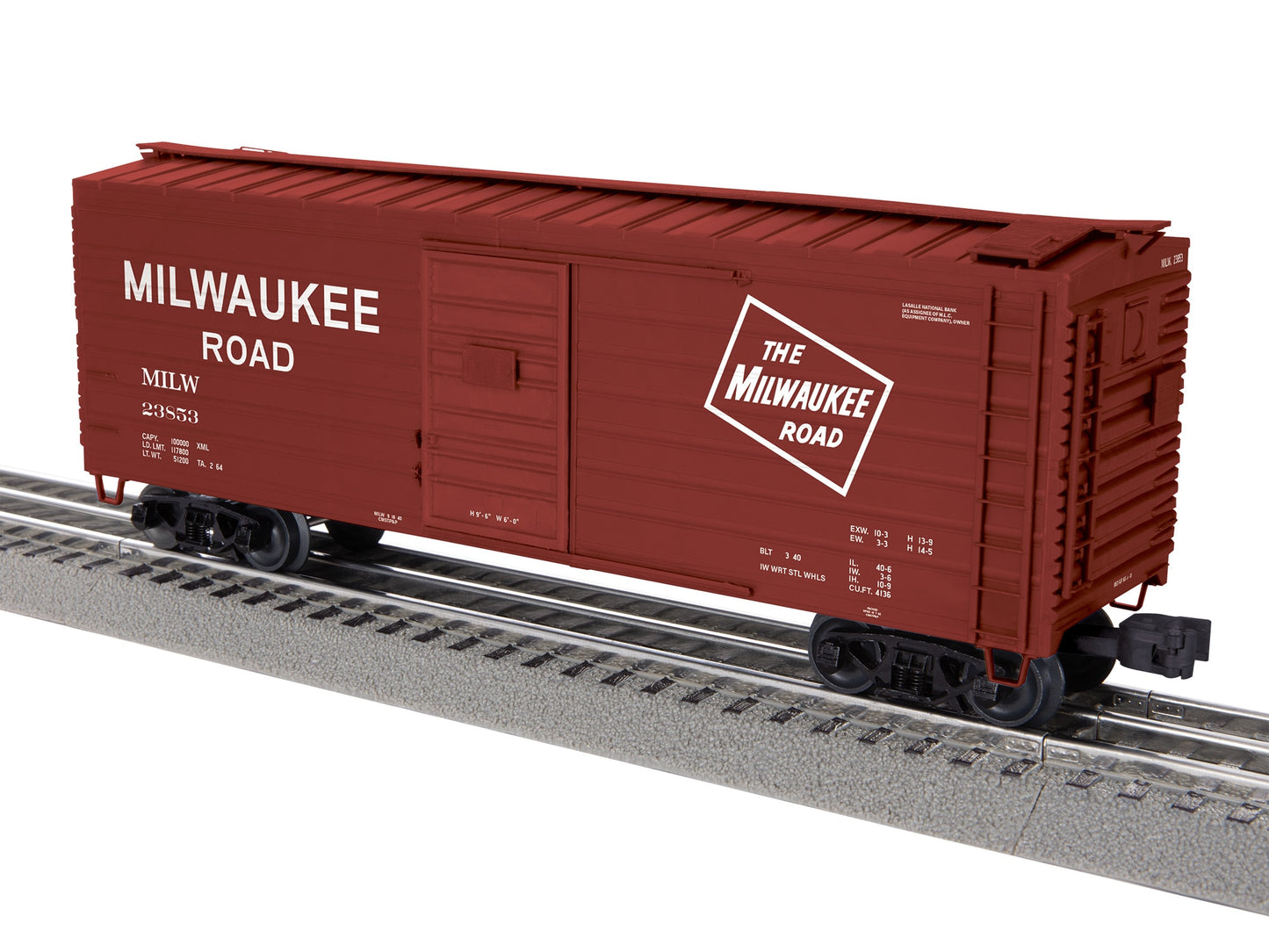 Lionel 2542032 O Milwaukee Road Rib-Side Boxcar #23853
