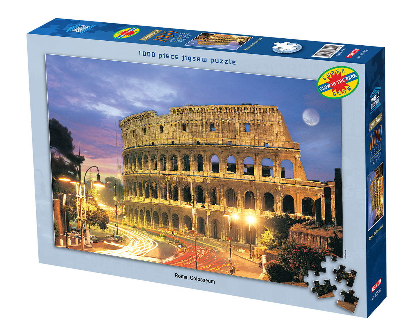 Tomax 100-302 Rome, Colosseum Glow in the Dark Jigsaw Puzzle