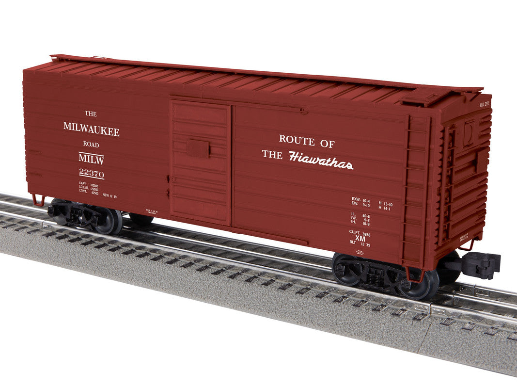 Lionel 2542011 O Milwaukee Road Hiawatha Rib-side Boxcar #22370