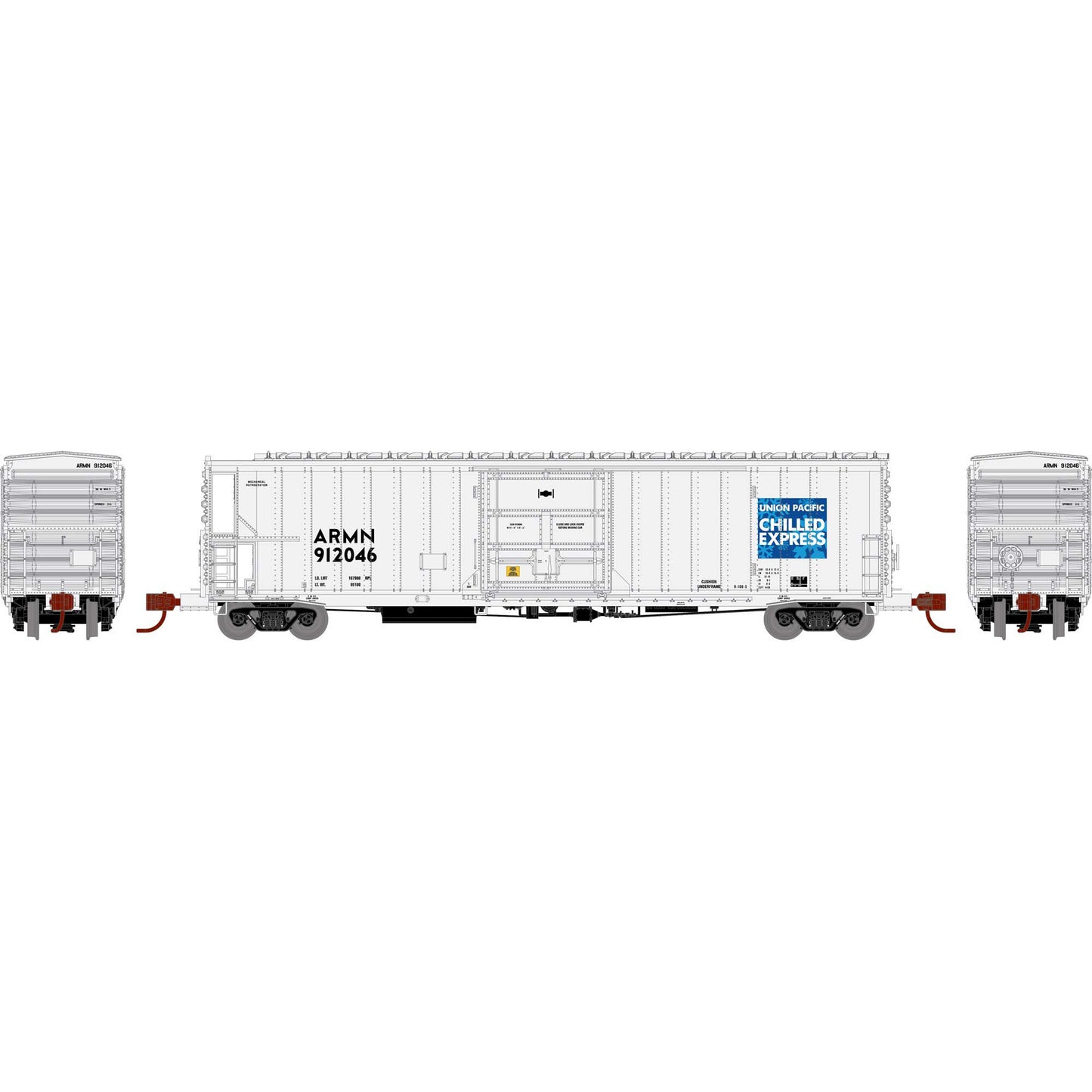 Athearn ATH-1464 N Union Pacific ARMN 57' FGE Mechanical Reefer #912046
