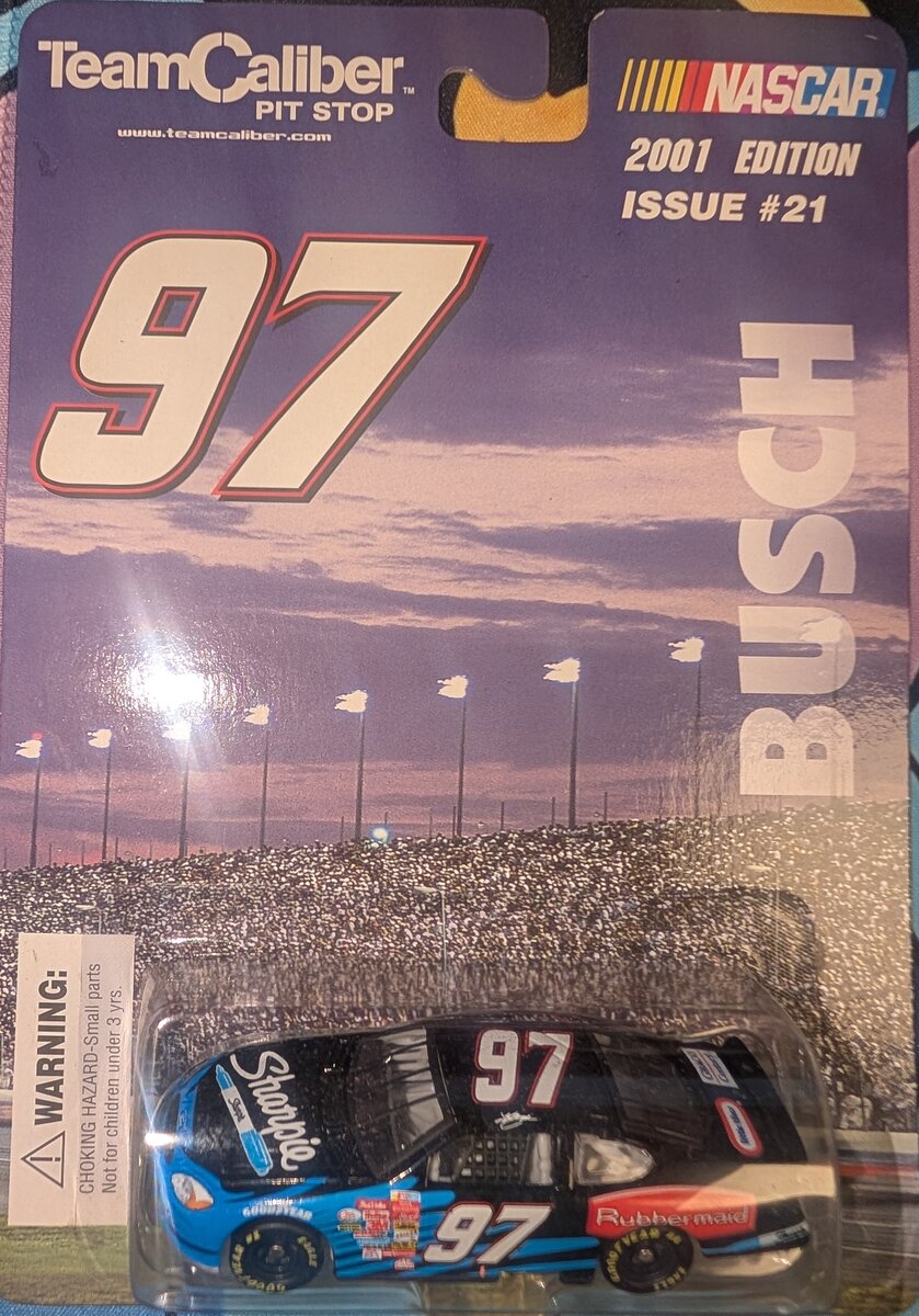 Team Caliber 01259 1:87 Diecast Nascar 2001 Busch Sharpie #97 Stock Car