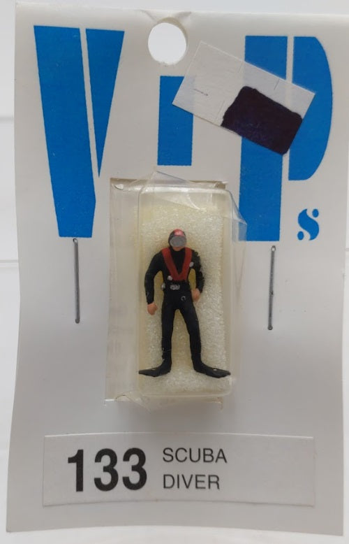 E-R Models 133 HO Scale Vip's Scuba Driver Hanpainted Figure