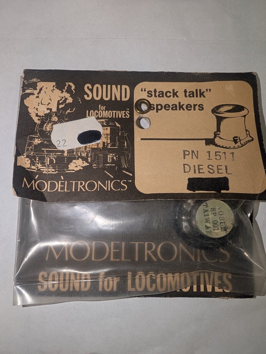 Modeltronics 1511 Sound For Locomotives "Stack Talk" Speakers Diesel