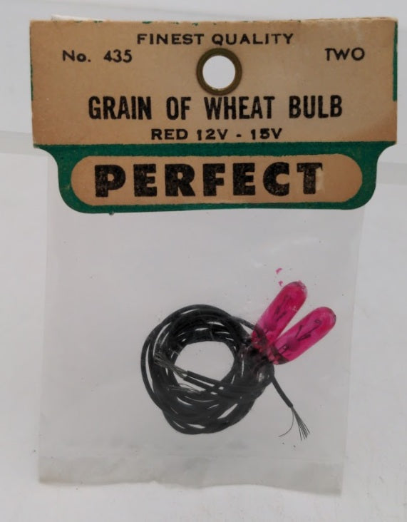 Perfect Parts 435 Grain Of Wheat Bulb Red 12V-15V (Pack of 2)