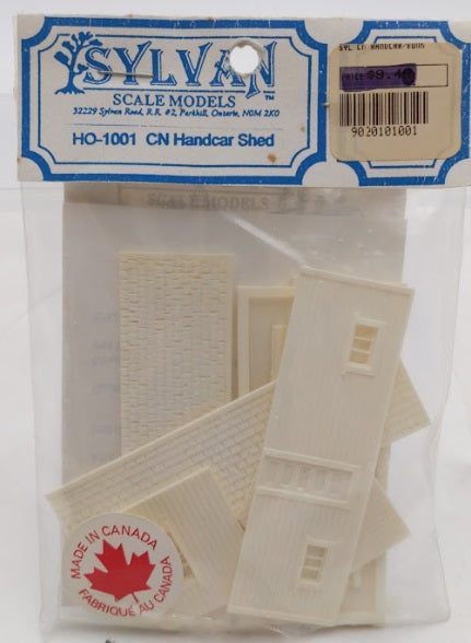 Sylvan Scale Models HO-1001 HO Scale C N Handcar Shed Building Kit