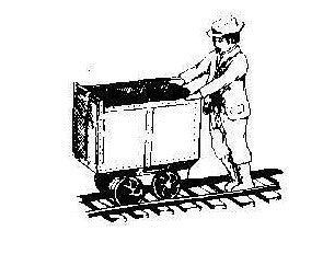 Grandt Line 3092 1:48 Cousin Jack Miner Posed For Pushing Mine Car