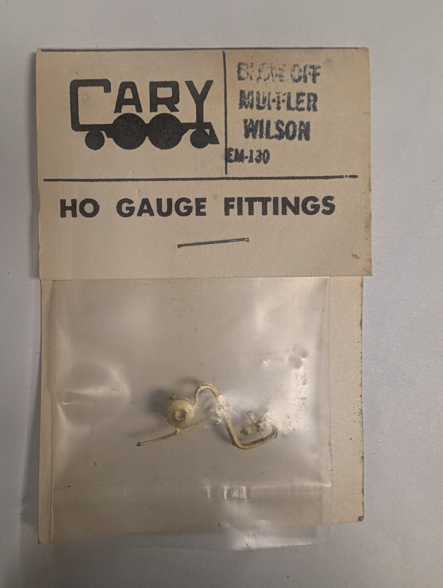 Cary Loco Works EM-130 HO Blow Off Muffler Wilson