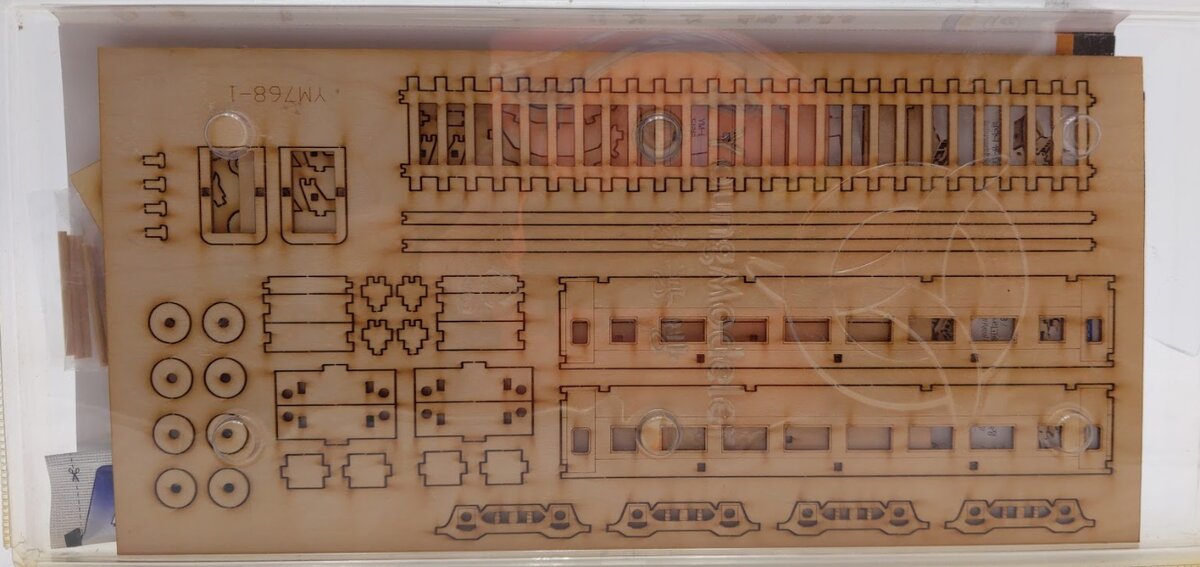 Acme 768-18000 Young Modeler HO Scale Passenger Train Wood Kit