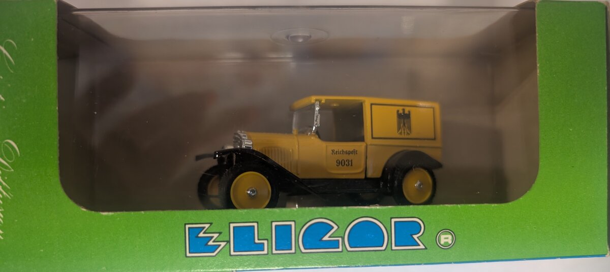 Eligor 1065 1:45 Diecast 1925 Opel Laubfrosch Camionnette Postes Allemandes