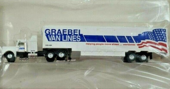 Con-Cor 04-003053 N Scale KW Tractor With 48' Graebel Moving Van