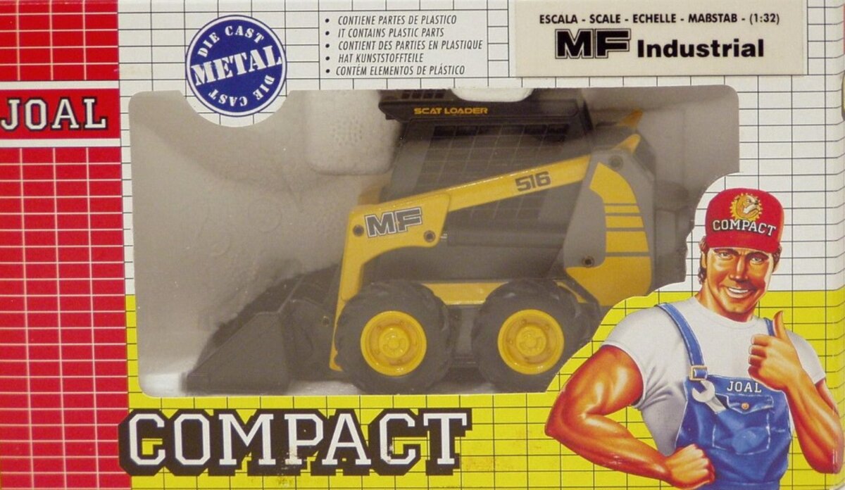 Joal 192 1:32 MF Industrial Scat Loader 516 Die-Cast Metal With Working Parts