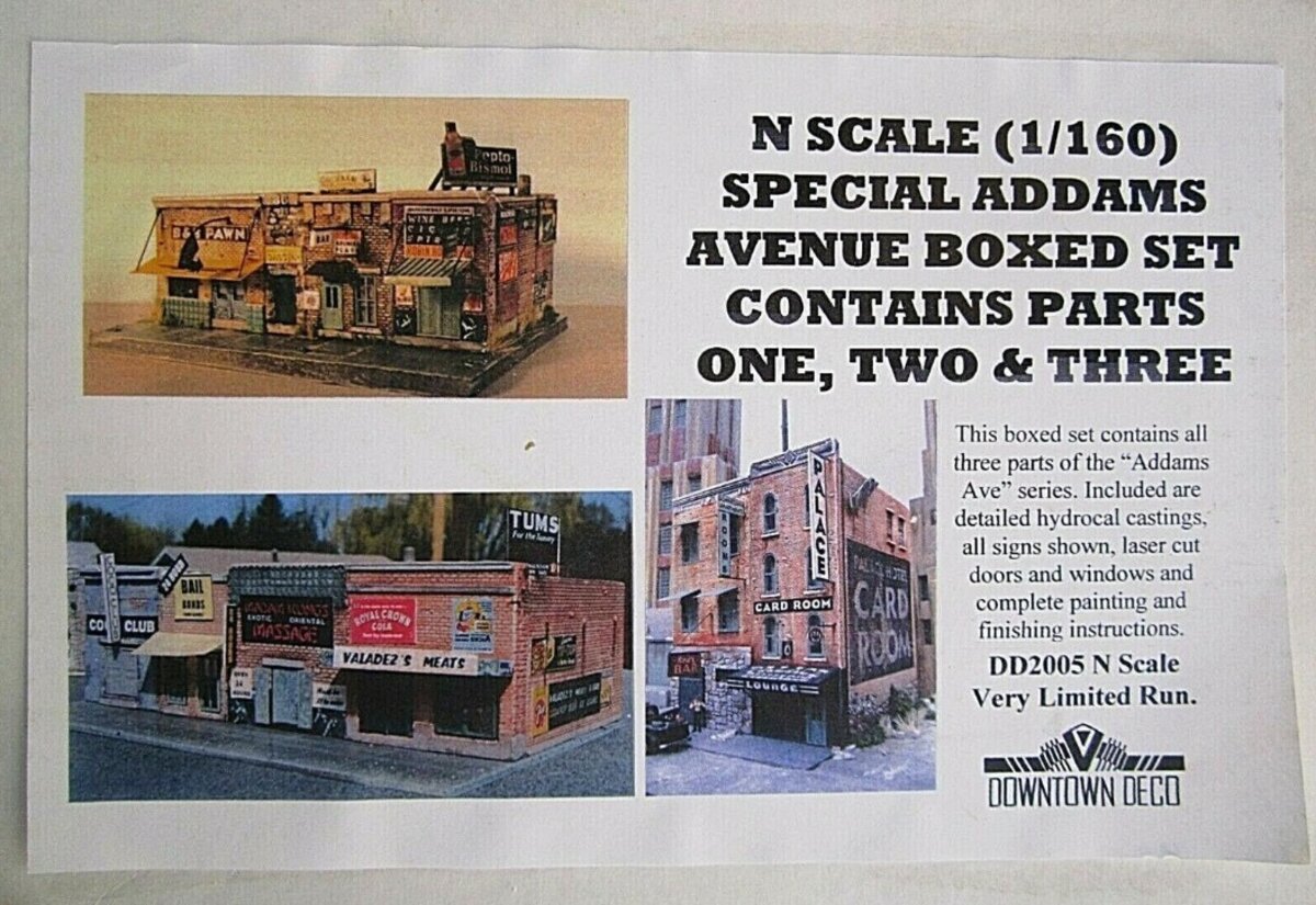 Downtown Deco DD2005 1:160 Special Addams Avenue Boxed Containing Parts: 1/2&3