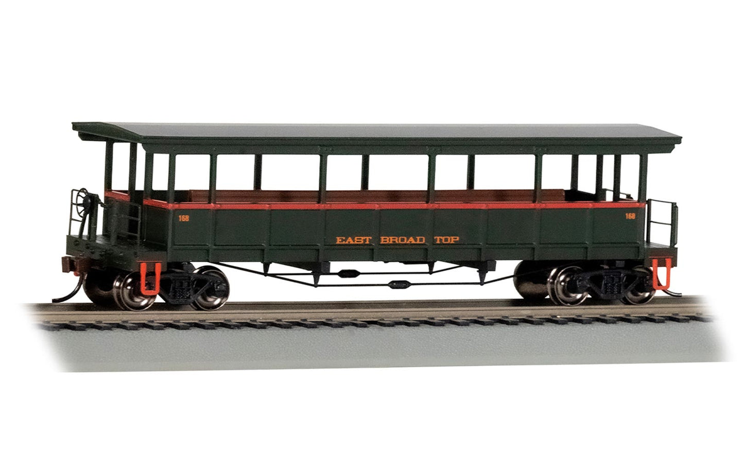Bachmann 17401 HO East Broad Top Open-Sided Excursion Car #168