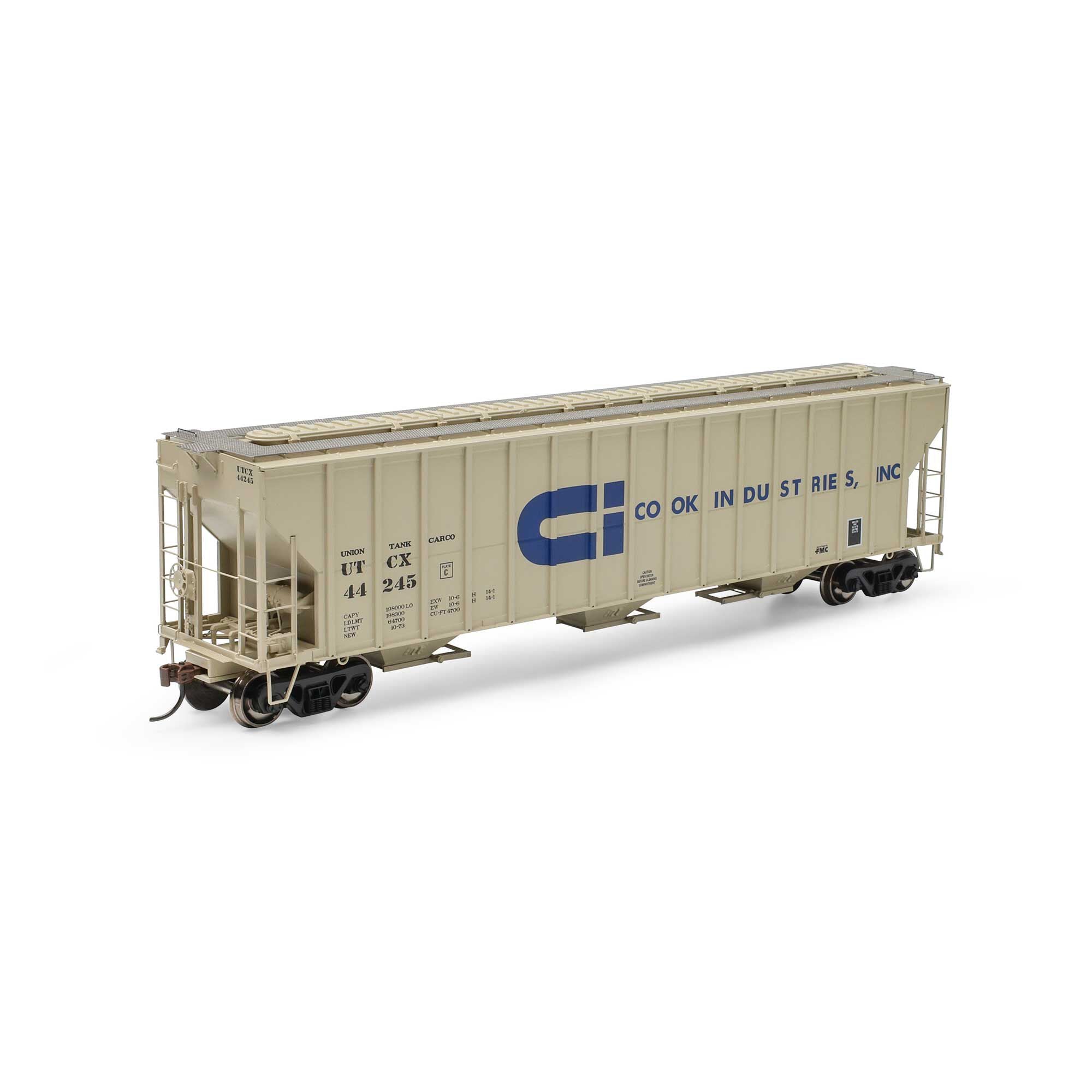 Athearn ATH-1322 HO UTCX FMC 4700 Covered Hopper #4425 – Trainz