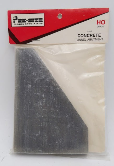 Pre-Size 30115 HO Scale Concrete Tunnel Abutment (Pack of 2)