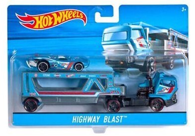 Hot Wheels CGC20-D912 1:64 Diecast Metallic Blue w/Graphics Highway Blast w/Car