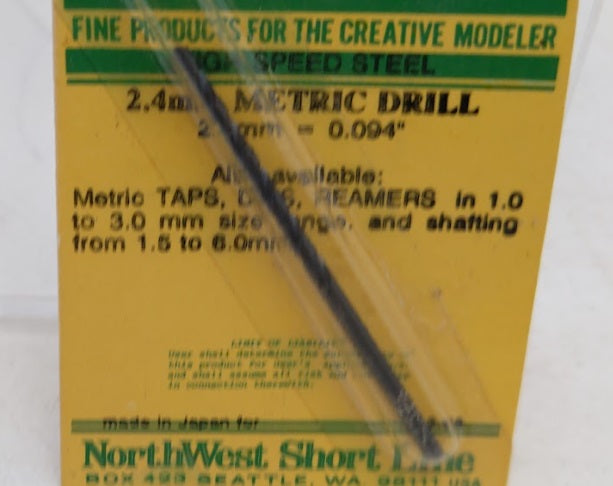 NWSL 2240-5 2.4 mm. Metric Drill High Speed Steel