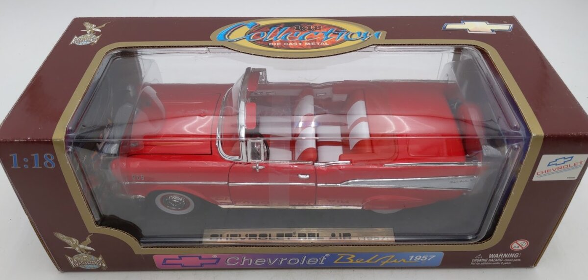 Road Signature 92108 1:18 Red 1957 Chevrolet Bel-Air Convertible