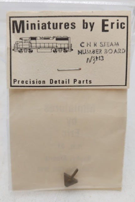 Miniatures By Eric N-3 C N R Steam Number Board Brass Part