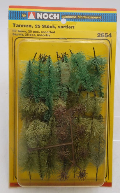 Noch 2654 Fir Trees Assorted Kit (Pack of 25)