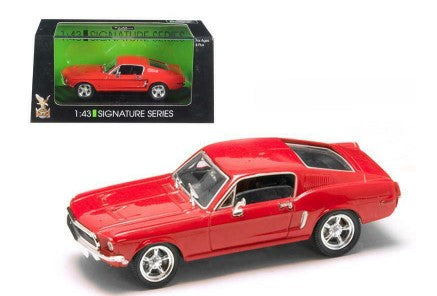 Road Signature 43200 1:43 Die Cast Red 1968 Ford Mustang GT