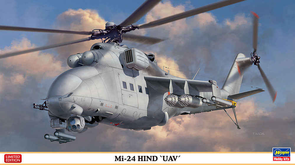 Hasegawa 02317 1:72 Mi-24 Hind "UAV" Helicopter Plastic Model Kit
