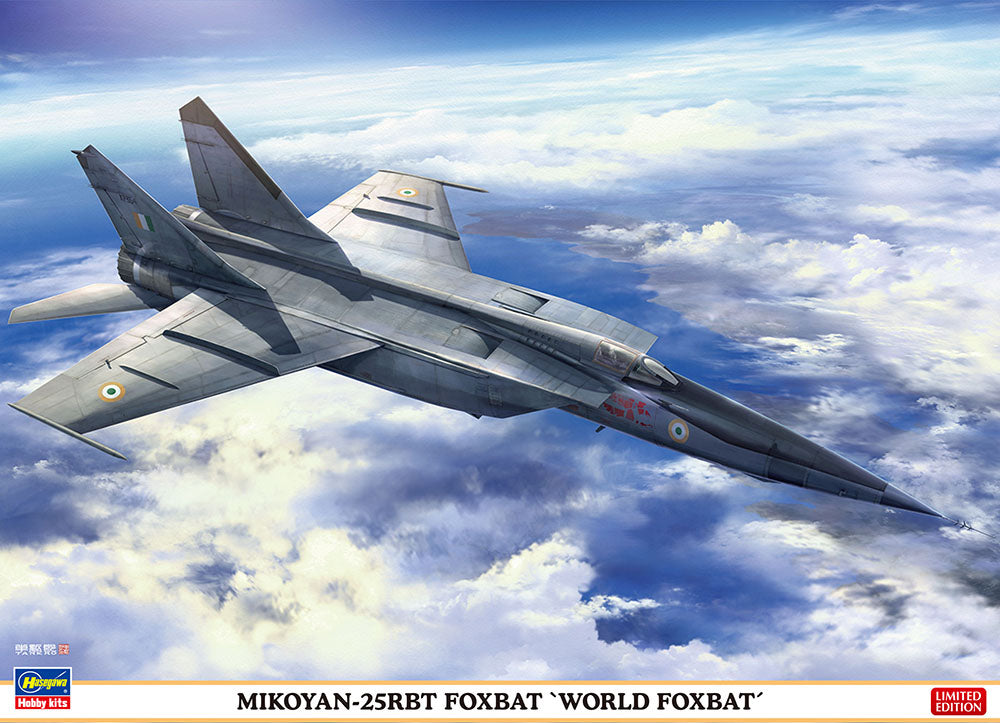 Hasegawa 02308 1:72 Mikoyan-25RBT Foxbat "World Foxbat" Aircraft Model Kit