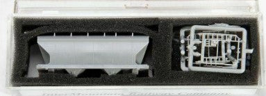 InterMountain 61599 N Undecorated Gray ACF Center Flow 2-Bay Hopper Car Kit