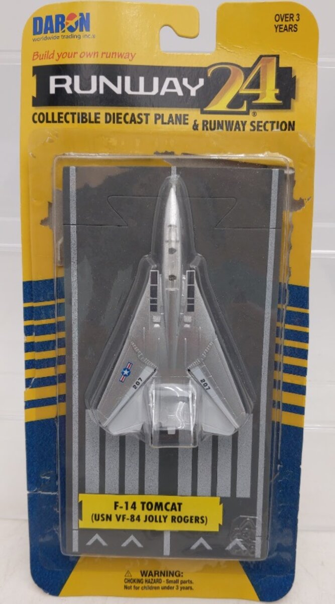 Daron Worldwide Trading 95771 Runway24 F-14 Tomcat (USN VF-84) Plane Military